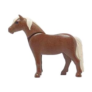 Playmobil Pony, 2011-stijl (bruin/wit)