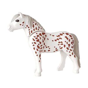 Playmobil Pony, 2011-stijl (stippenbruin/wit)