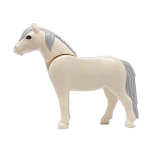 Playmobil Pony, 2011-stijl (wit/lichtgrijs)