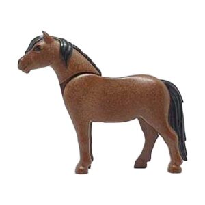 Playmobil Pony, 2011-stijl (bruin/zwart)