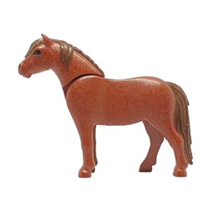 Playmobil Pony, 2011-stijl (roodbruin/donkerbruin)