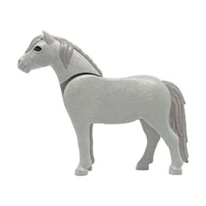 Playmobil Pony, 2011-stijl (lichtgrijs/grijs)