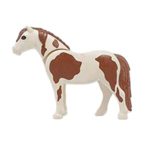 Playmobil Pony, 2011-stijl (wit/bruin)