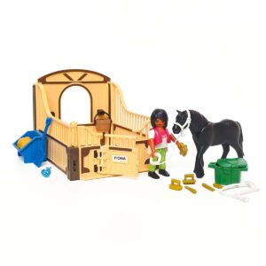 Playmobil 5519 Zwarte paarden met paardenbox