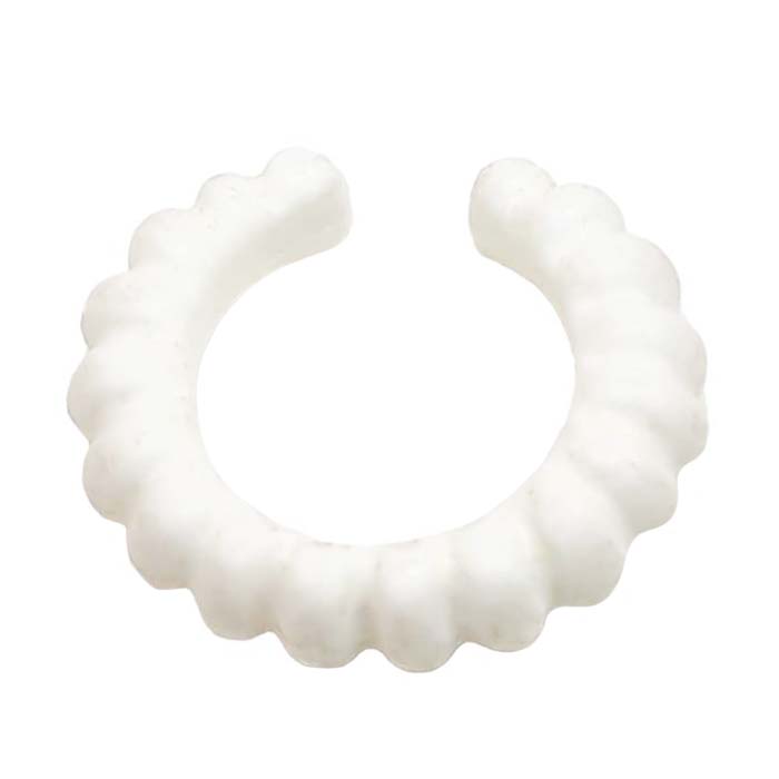 Playmobil Kleding Kraag, strak, geribbeld Wit