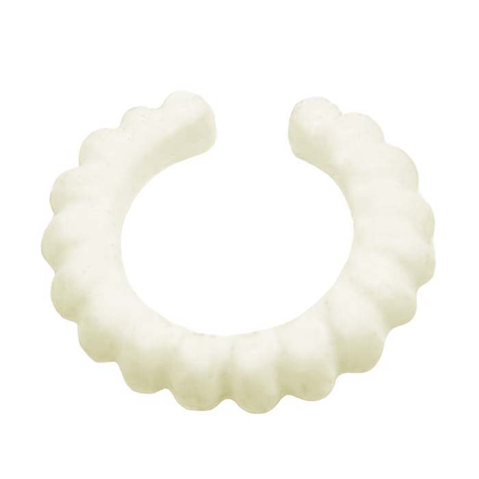 Playmobil Kleding Kraag, strak, geribbeld Wit