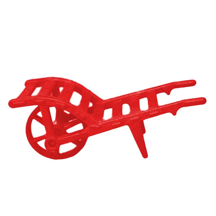 Kruiwagen Rood, Vintage, houten latten