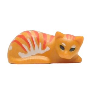 Playmobil Dier Poes Oker gestreepd Oranje Liggend