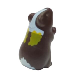 Cavia, zittend donkerbruin-lichtbruin-wit