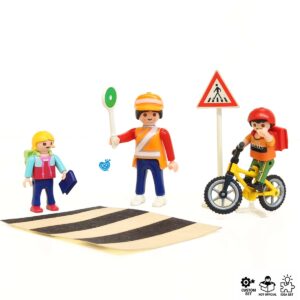 Playmobil 4328 Verkeersbegeleider Kinderen op de fiets