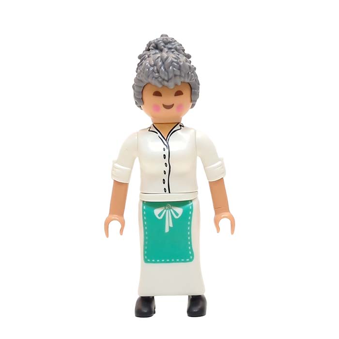 Playmobil Vrouw Etnische Oma met grote bos Krullen