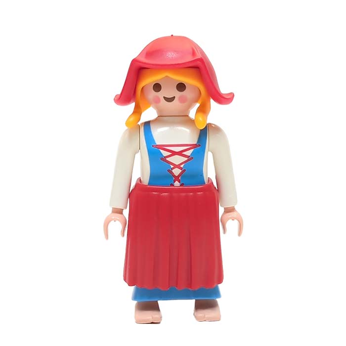 Playmobil Vrouw Oma met schort en Melkmeisje doek