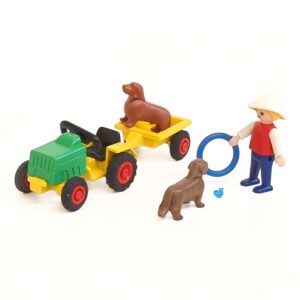 Playmobil 3715 Jongen Met Tractor En Honden