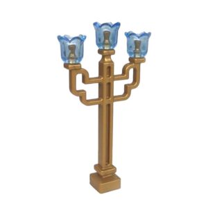 Kandelaar op standaard Goud met verlichting