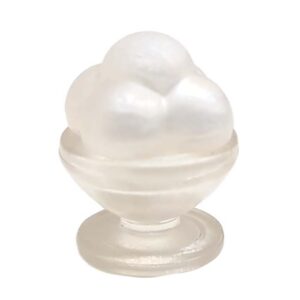 8410 Roomijs met frosting glazuur in schaal, wit