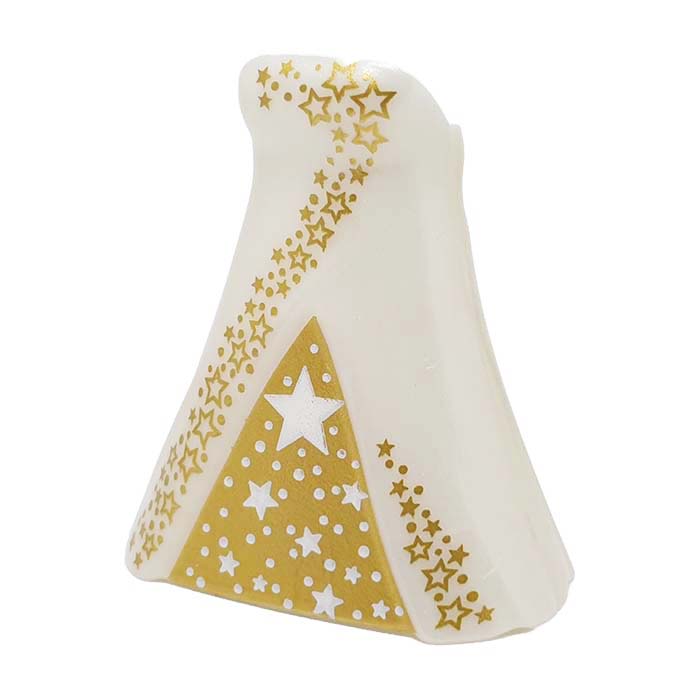 Playmobil Kerstjurk Wit met Gouden sterrenprint