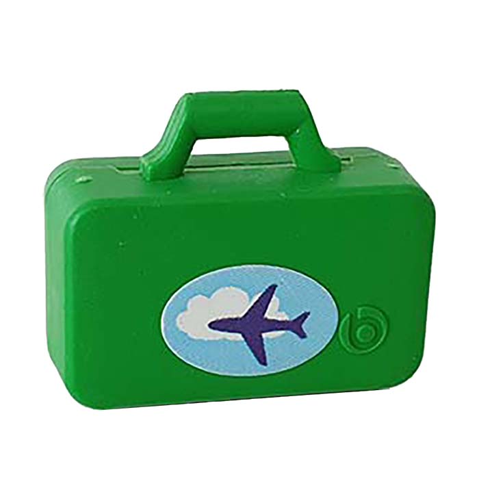 Playmobil Koffer Groen met sticker