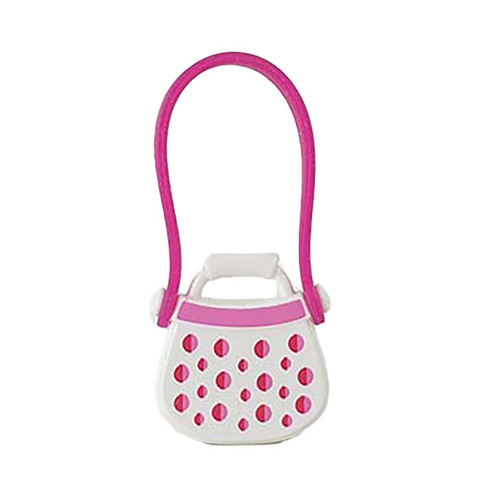 Playmobil Koffer Dames tas Paarse stippen met Hengsel