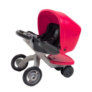 Rode kinderwagen met kap