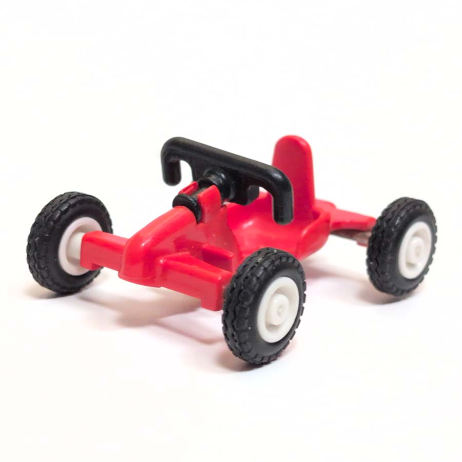 Go-kart Playmobil Vintage Des Années 80 - Pièce Unique D'occasion Avec Défauts