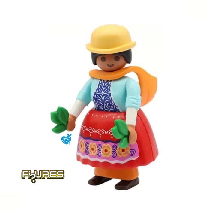 Figurine Playmobil Série 27 Fille 71761 - Paysanne Maya Gitane Fermière Inca - Neuf