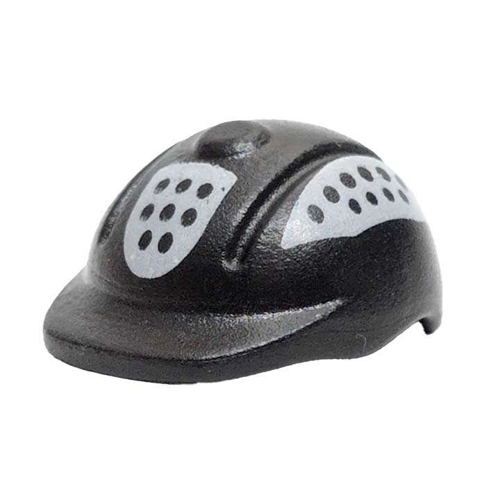 Playmobil Zwarte Ruiterhelm met Stippenpatroon