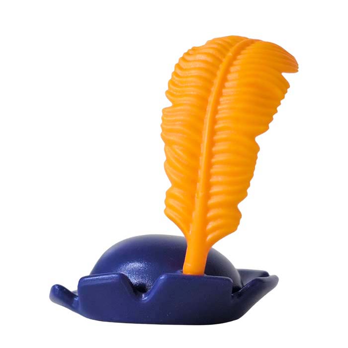 Hoed Zwarte Piet met gekleurde veer