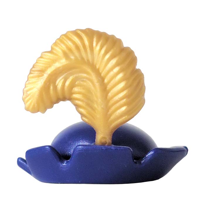 Hoed Zwarte Piet met gekleurde veer