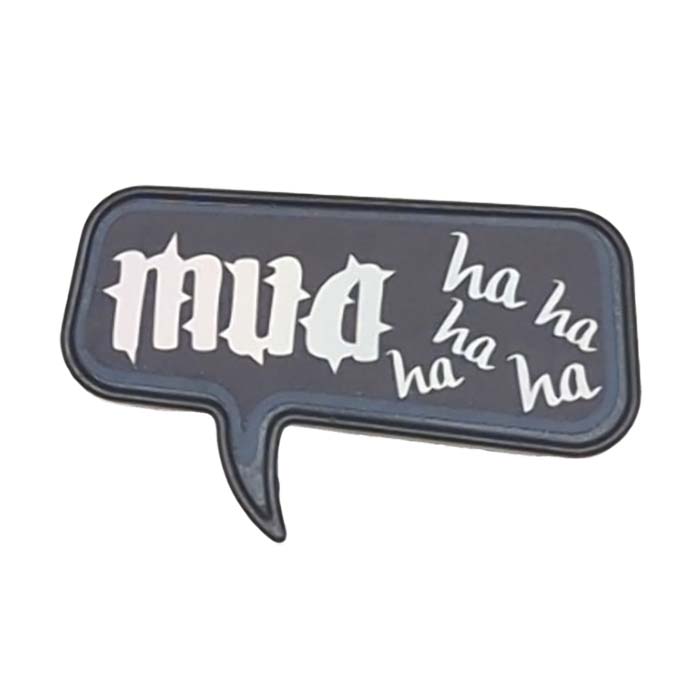 Playmobil Tekstballon “MUA ha ha ha ha” (stripstijl)