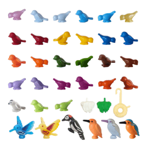 Vogel Bruin Oranje Blauw Geel Groen Rood