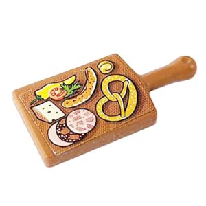 8510 Daghap Schotel, houten, vierkant met handvat, lichtbruin