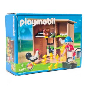 Playmobil 4492 Boerin Met Kippen In Kippenhok - Incl. Doos