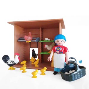 Playmobil 4492 Boerin Met Kippen In Kippenhok (kopie)
