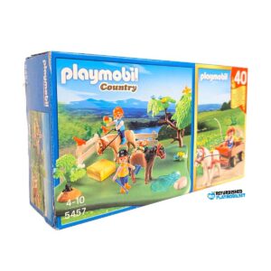 Playmobil 5457 Ponyweide Met Hooiwagen - Incl. Doos