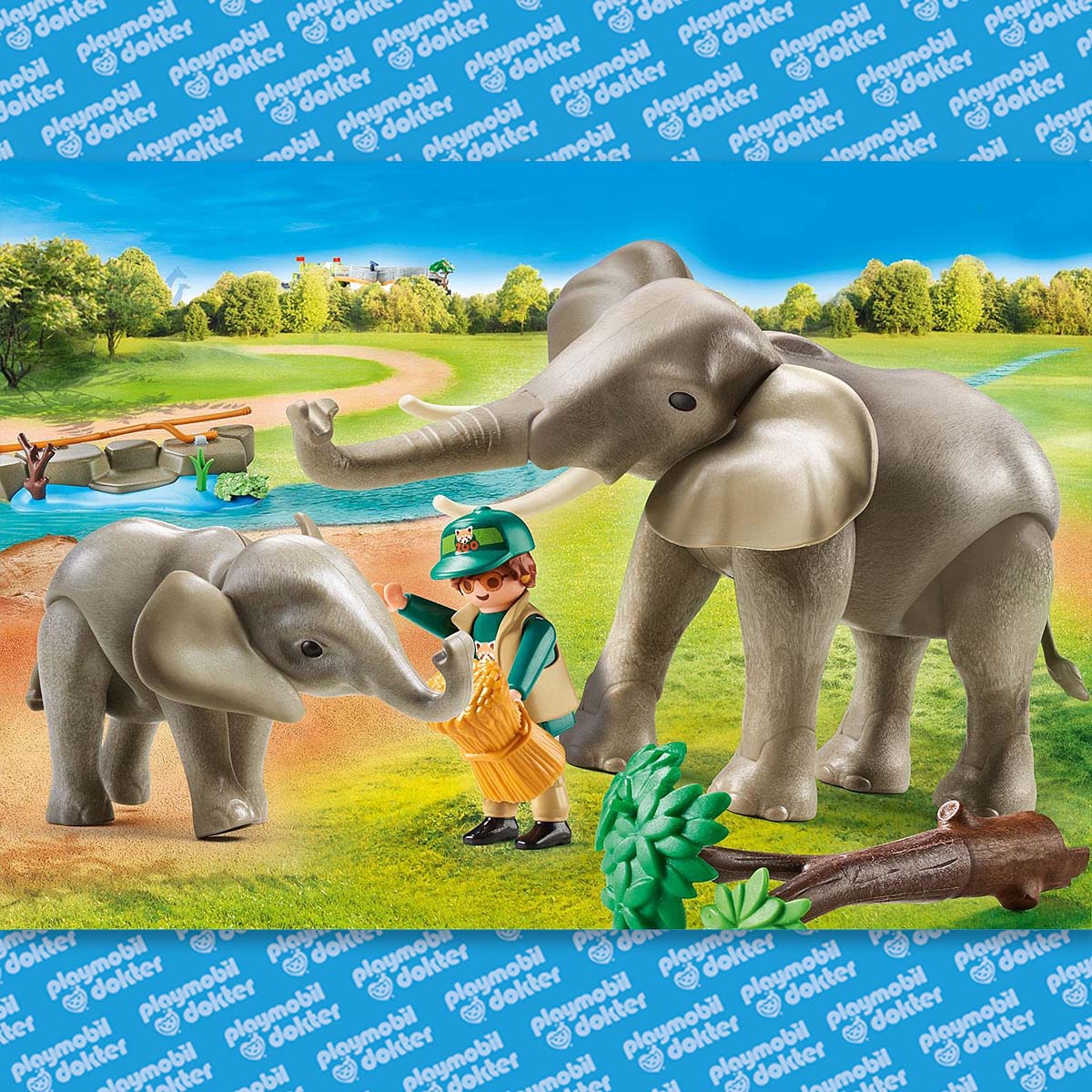 Playmobil 70324 Omheining met olifanten - Afbeelding 3