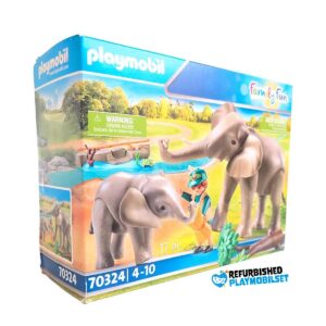 Playmobil 70324 Omheining met olifanten - Incl Doos