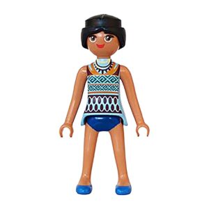 Playmobil Getinte Vrouw in heel heel kort jurkje