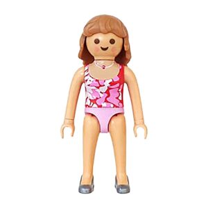 Playmobil Vrouw in ondergoed met topje op hoge hakken