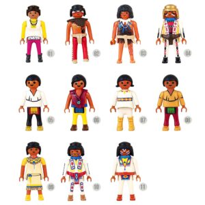 Playmobil Poppetje Indianen, Familie, Gezin, Opperhoofd, Kindjes