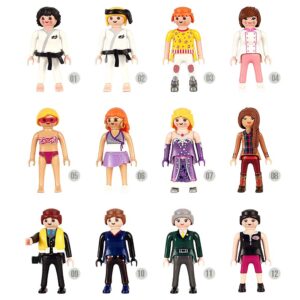 Playmobil Poppetje Pattersier, Agent, Winterjurk, Tennis, Zonennbaden, Montainbike, Doune