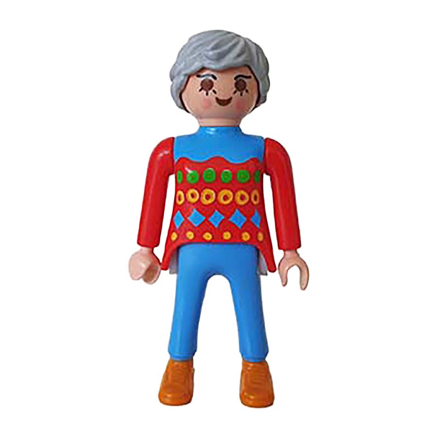Playmobil Oma in haar eigen gebreide trui