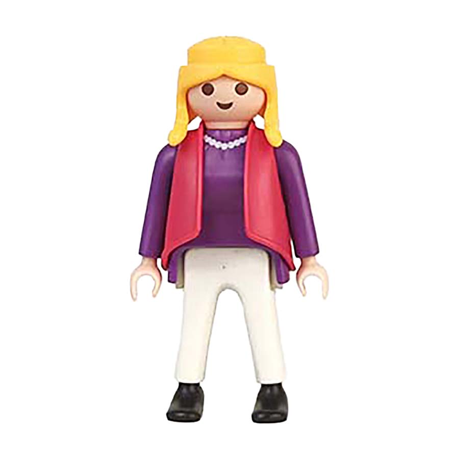 Playmobil Oma in nette Kersttrui met chique jas