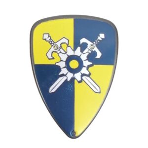 Playmobil Novelmore Geel-Blauw Schild met Gekruiste Zwaarden