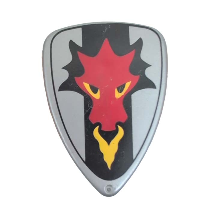 Playmobil Zwart Schild met Rode Draak