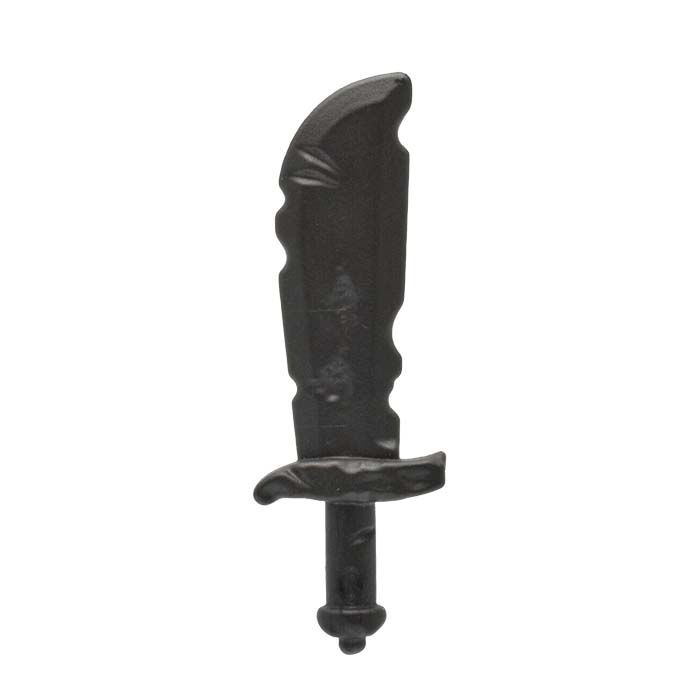 Playmobil Zwart Kortzwaard met Kartelrand - Sword, scimitar, wide blade, rusty