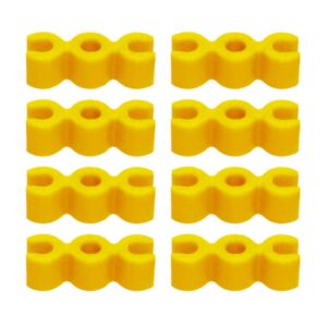 Pin Geel 3-vorm, 3D Replica – set van 8