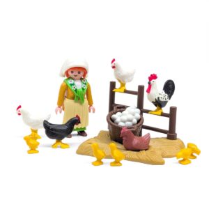 Playmobil 3076 Dame Met Kippen