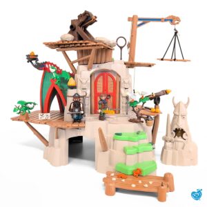 Playmobil 9243 Fantastisch Speelbaar Eiland van de viking Berk een groot dorp