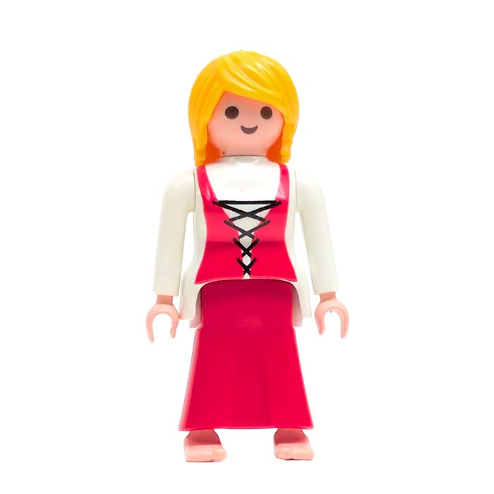 Playmobil Dame in Rood-Witte Dirndl Stijl