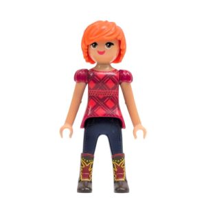 Playmobil Dame Rode Spirit-stijl Ruiter
